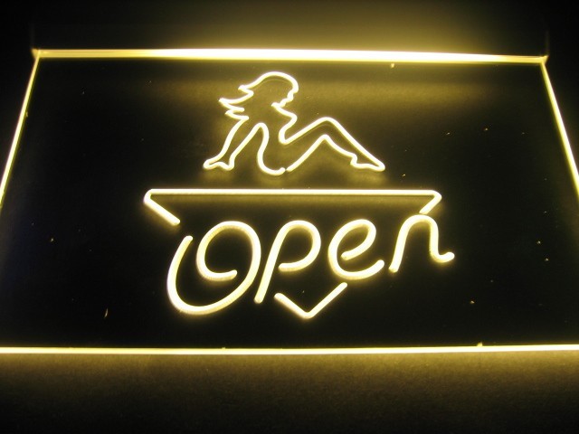 Sexy Ladies Open Logo Neon Light Sign